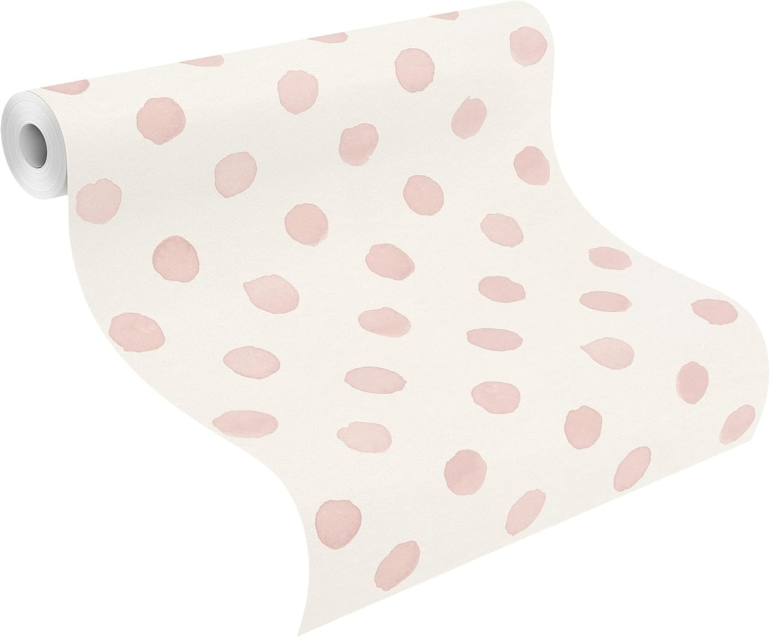 Rasch paperhangings Non Woven Wallpaper (Grafisch) Rosa White 10,05 m x 0,53 m Bambino XIX 252019, Pink