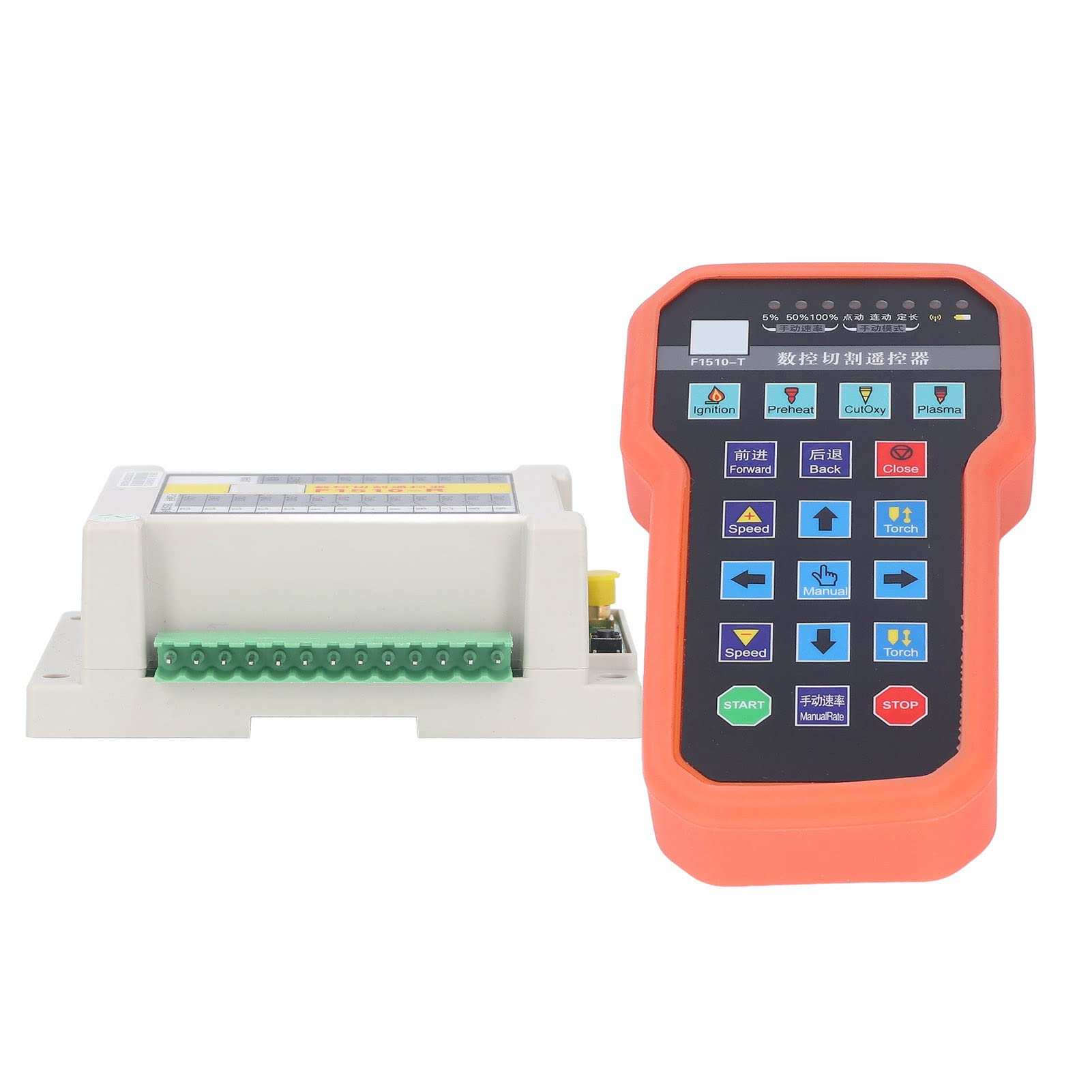 Respicefinem Machine de découpe plasma CNC avec télécommande avec communication bidirectionnelle et 16 ports de sortie pour usage industriel jusqu'à 30 mètres de portée