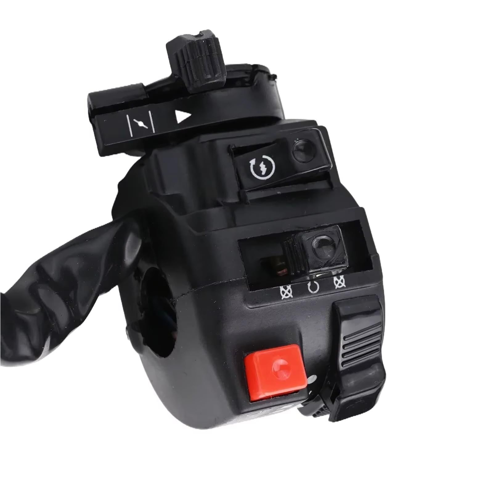 Interruttore Universale Per Manubrio Moto 22mm Con Comandi Per Avviamento Elettrico, Clacson E Indicatori Di Direzione.