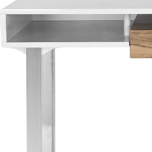 Miniatura 5 de Safavieh Home Collection Metropolitan - Escritorio para computadora blanco y cromado