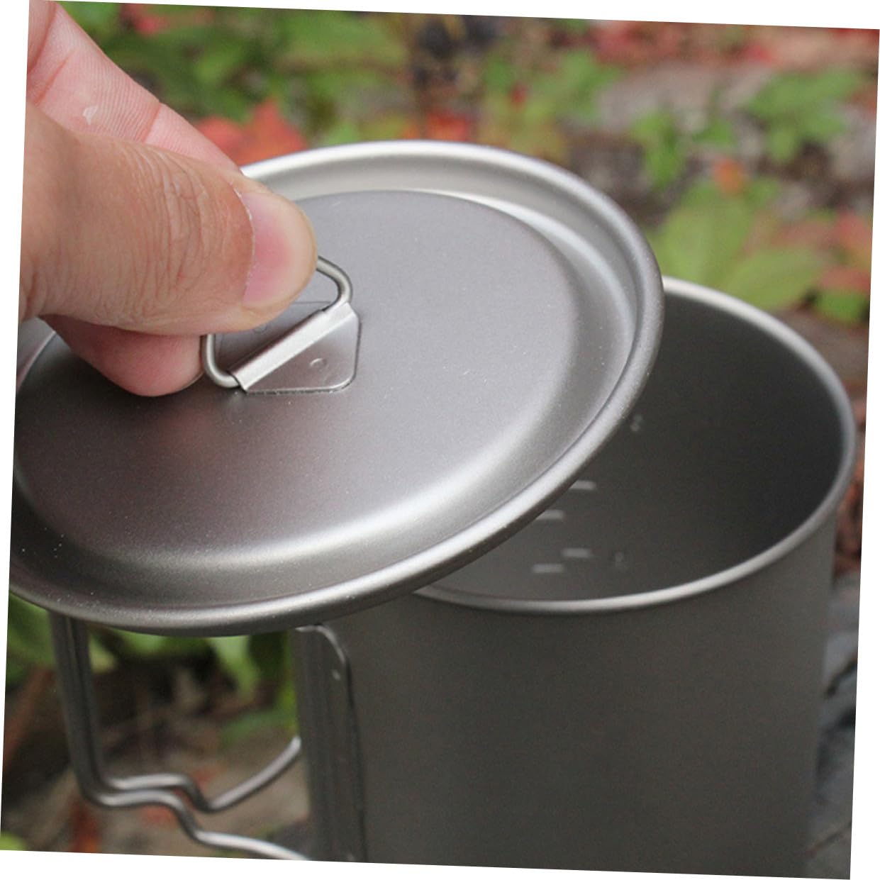 SUPVOX Tasse de Camping en Titane Pliable 750ml avec Poignée