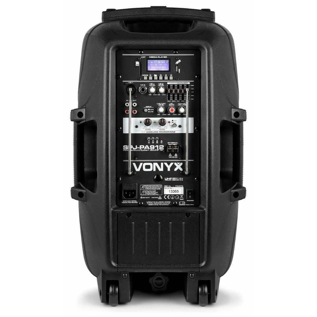 Cassa altoparlante portatile con 2 microfoni e ricevitore bluethooth Melchioni