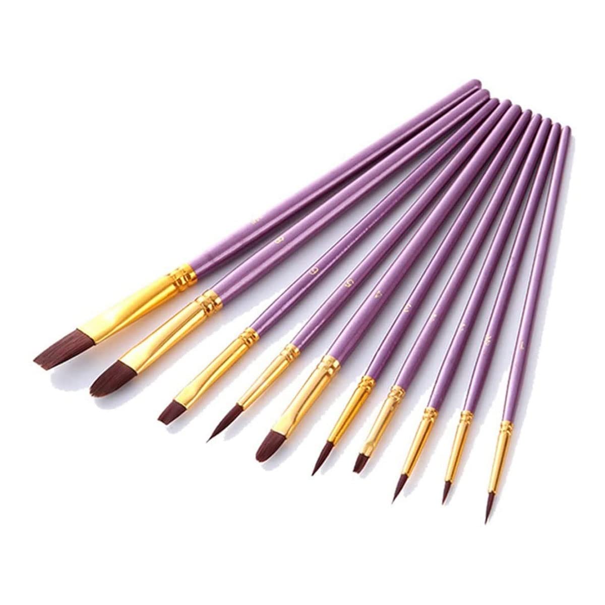 16 Pezzi di Pennelli Set 12 Dimensioni Pennello per Pittura con Spatola