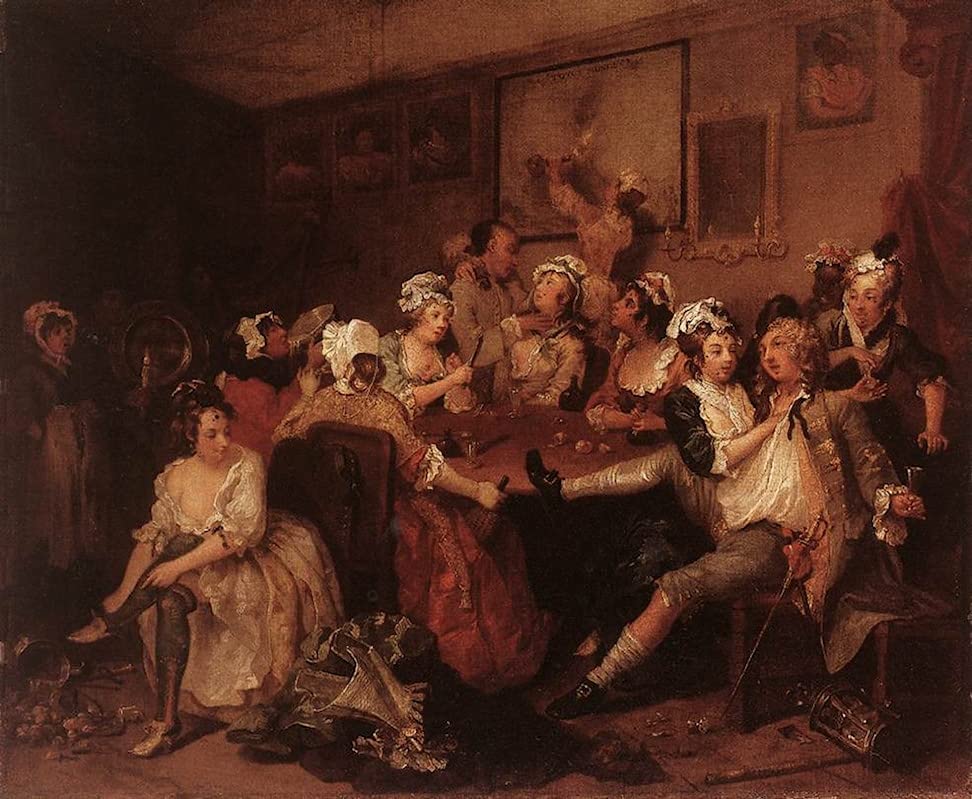 Cuadro sobre lienzo de William Hogarth para solucionar paredes vacías y aburridas