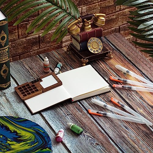 Qilery QILERY-WATERCOLOR PALETTE SET-0077 Mini Portable Watercolor Palette Set Wooden Grid Paint Box thumb #2