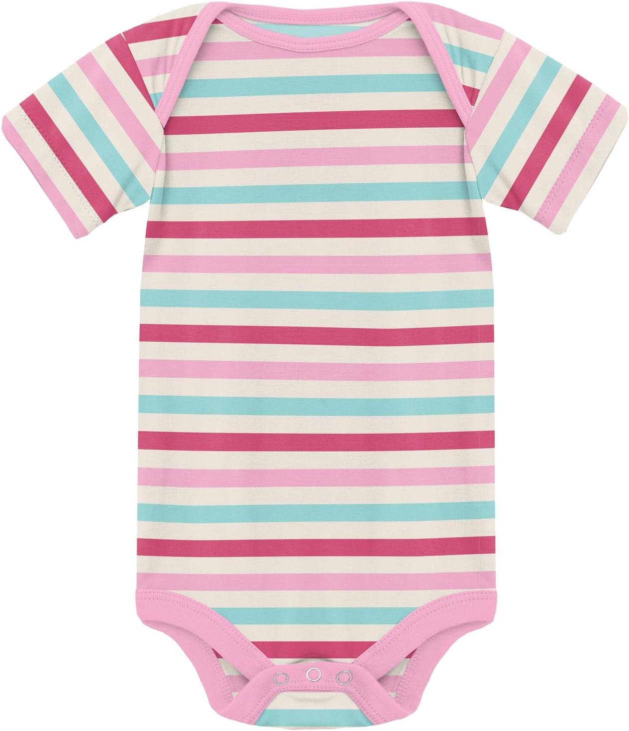 KicKee Pants Short Sleeve One-Piece Set of 2, Super Soft Viscose Baby Clothes, Boys and Girls Bodysuit