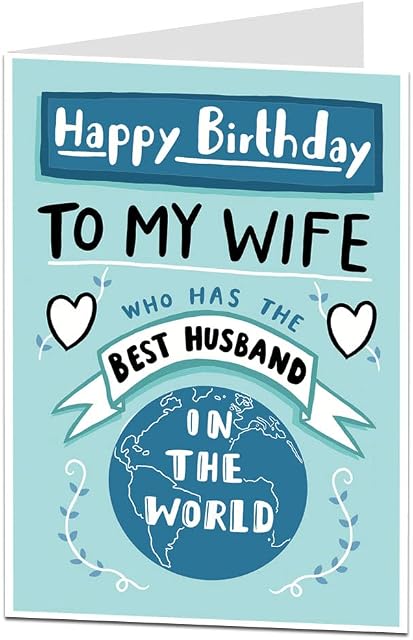 Funny Wife Birthday Card from Best Husband in The World