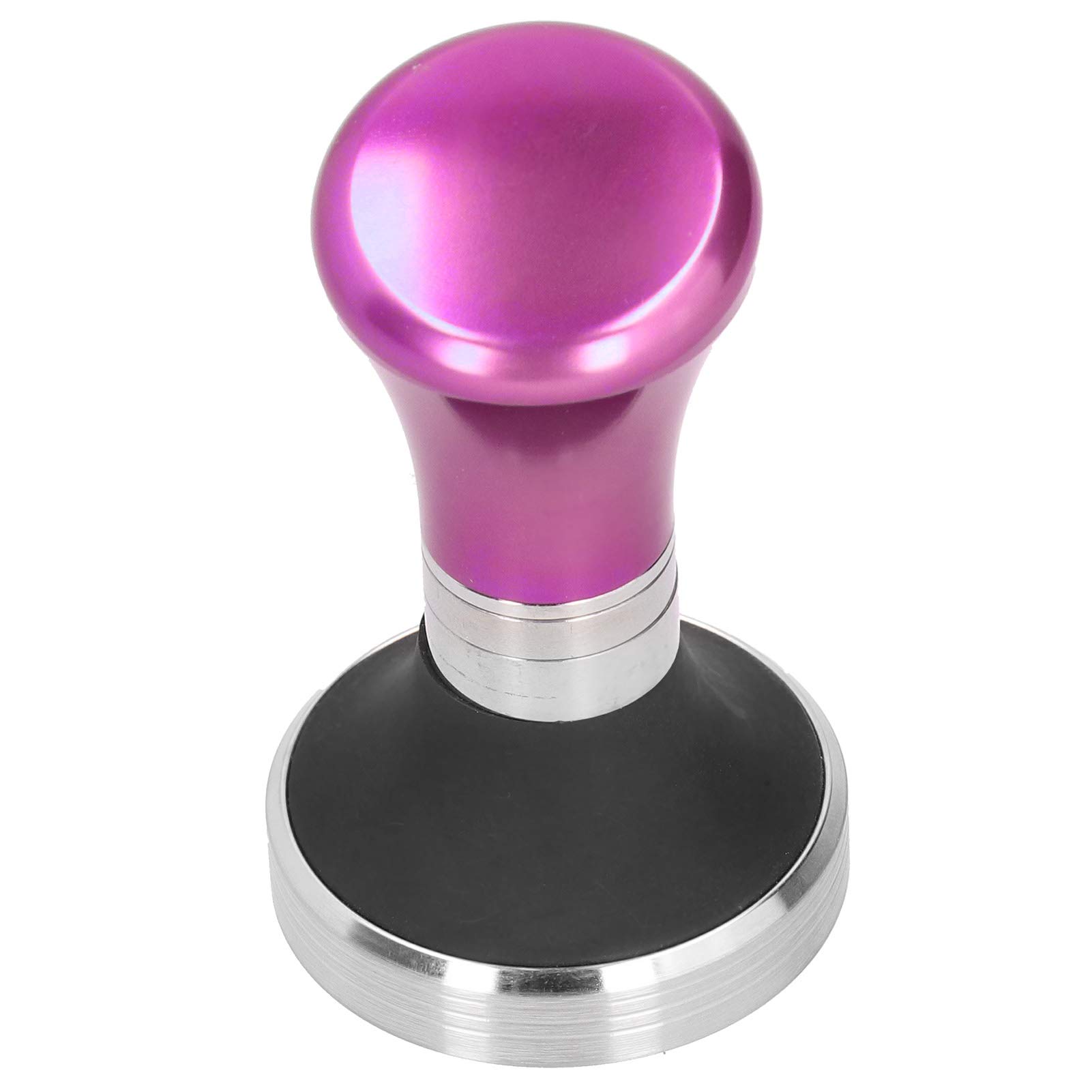 HUANGXING - Coffee Tamping Hammer, Coffee Tamper, Elegant Durable 58mm Flat Stainless Steel Base Washable Adjustable for Hand Make Coffee Coffee Powder Tamping(Blue) (Color : Rose Red)