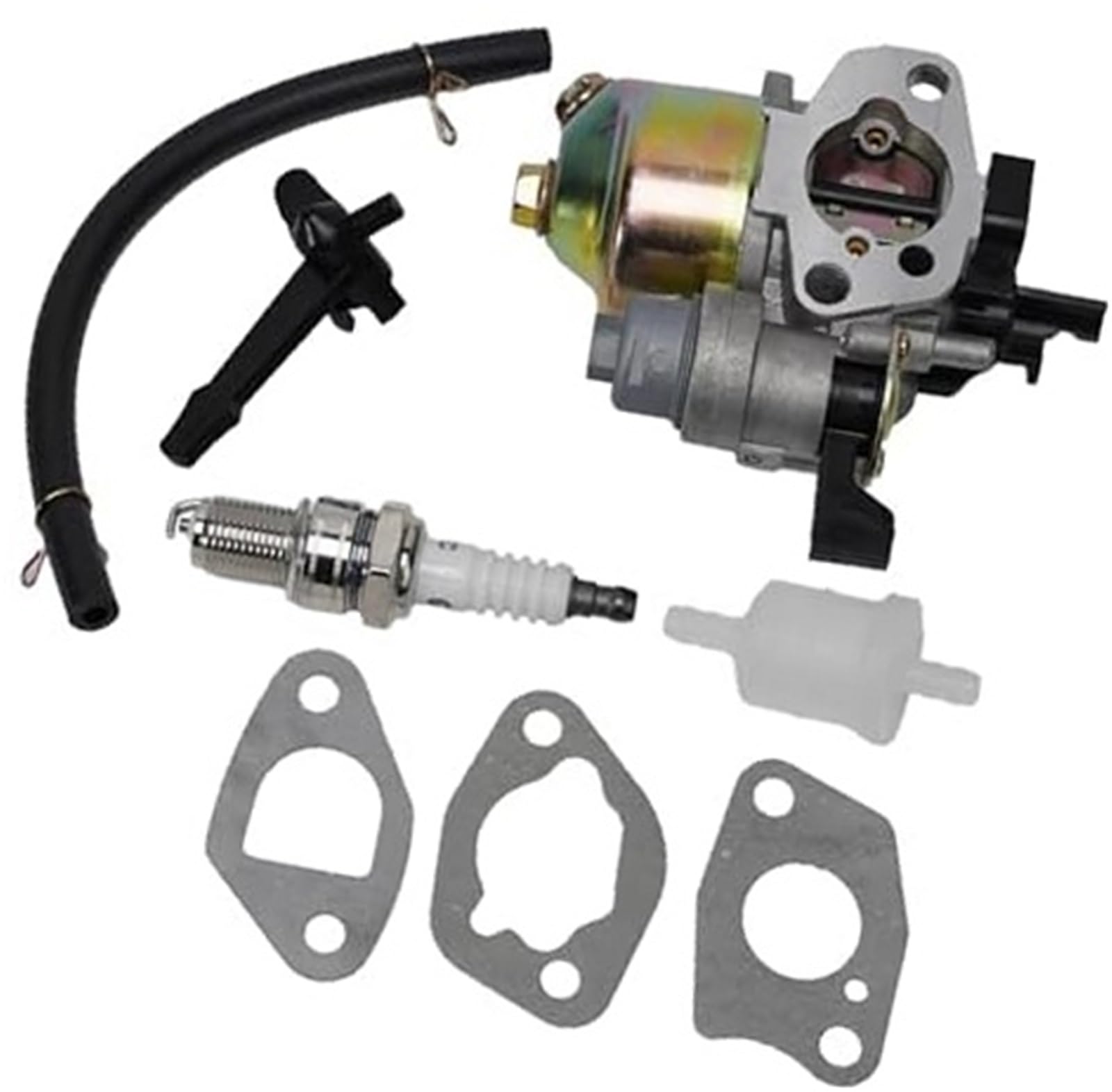 Demulax One Color Engine Fuel Mixing Carb Carburetor Assembly, For Loncin Engine Models 5 6 Used In Snow Blowers