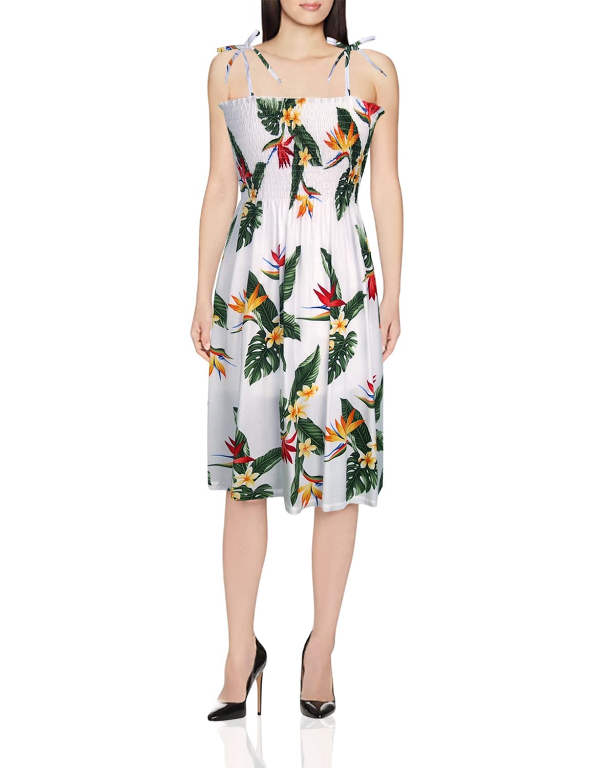 Women's Pristine Paradise Hawaiian Smocked Sundress