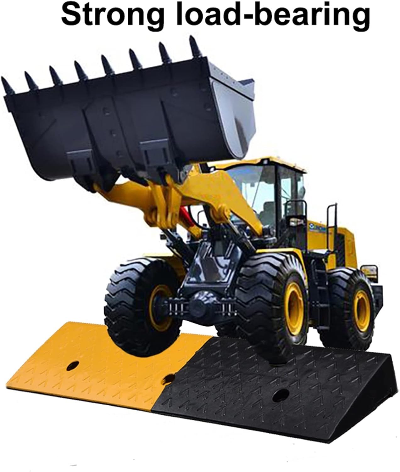 Portable Curb Ramps, Driveway Ramps, with Stable Grid Structure,for Driveway, Sidewalk, Loading Dock, Garage, Motorcycle, Car, Truck, Wheelchair Mobility (Battery *1 : 98 * 24 * 5cm)