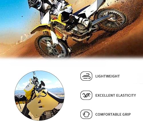 Miniatura 9 de JFG RACING Dirt Bike Handlebar Grips + Pad 7.87'' Motorcycle Cross Bar Round Pad Hand Grips Kit Compatible to Most Dirt Bike Motocross