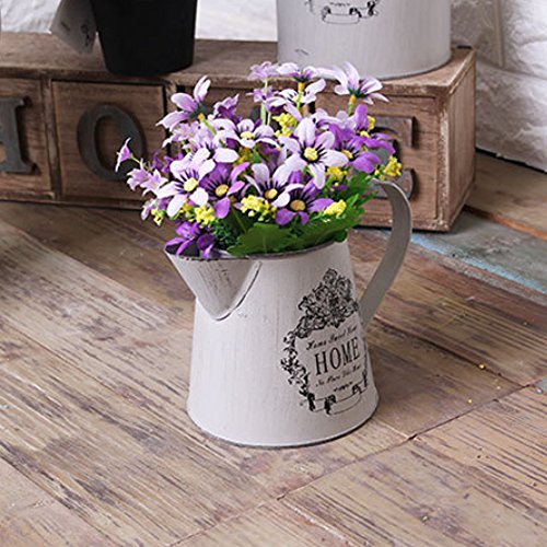 Watering Honey Antique French Style Country Rustic Primitive Jug Vase Metal Pitcher Flower Vase For Wedding Party Decoration #TOP3