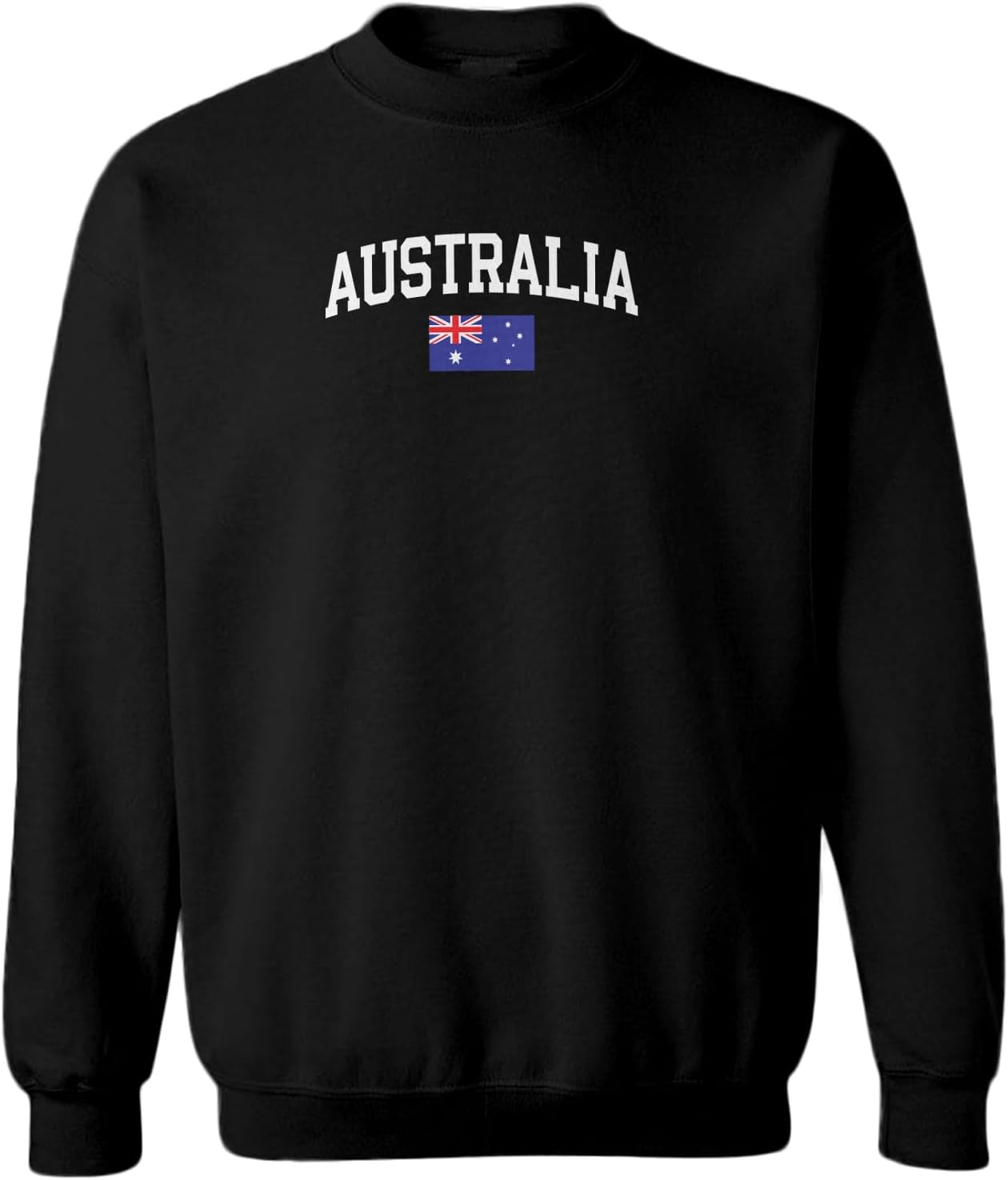 Haase Unlimited Australia Word With Flag Aussie Culture Toddler Fleece Crewneck Sweater
