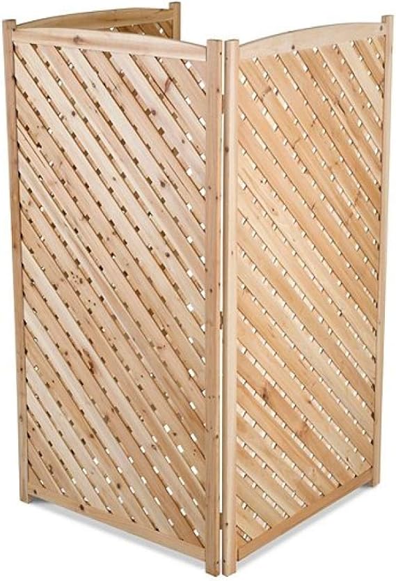 Home Sensibles 60" Outdoor Natural 3 Panel Air Conditioner Screen Privacy Fence