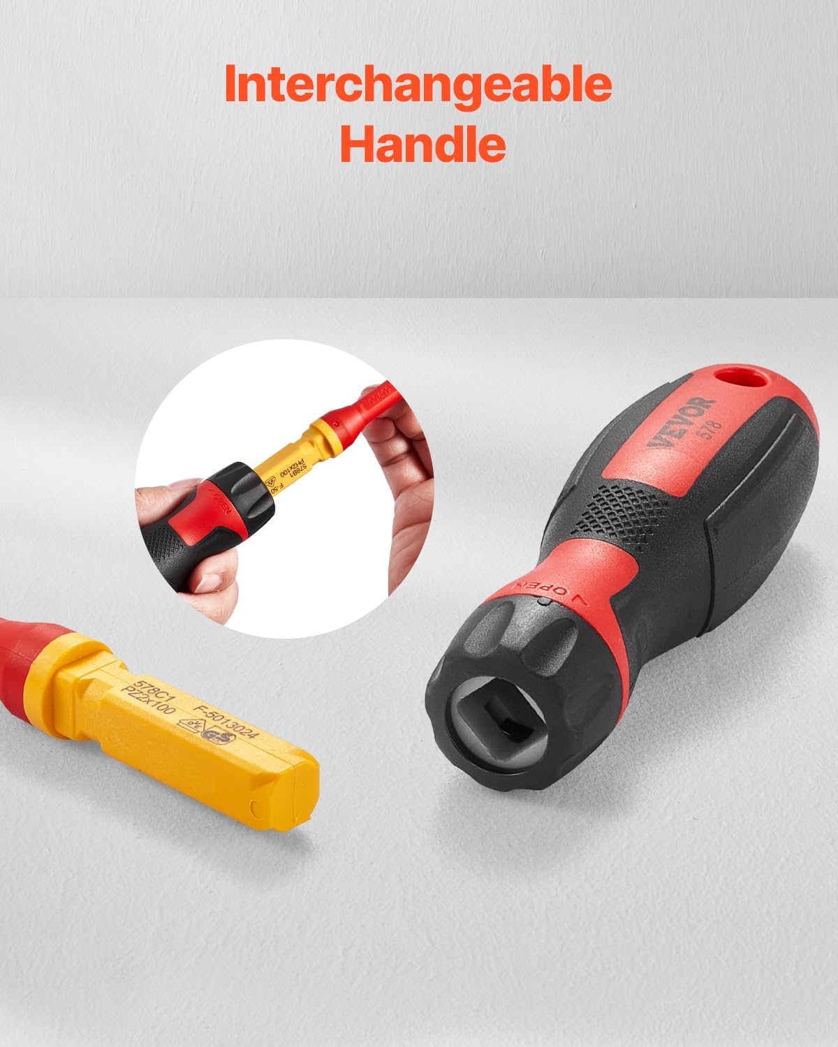 VEVOR Insulated Screwdriver Set, 13-Piece Professional Electrical Screwdriver Set, 1000V Insulated Electrician Tool Set, with Magnetic Phillips Slotted Pozi Torx Tips, Screwdrivers, for Electricians