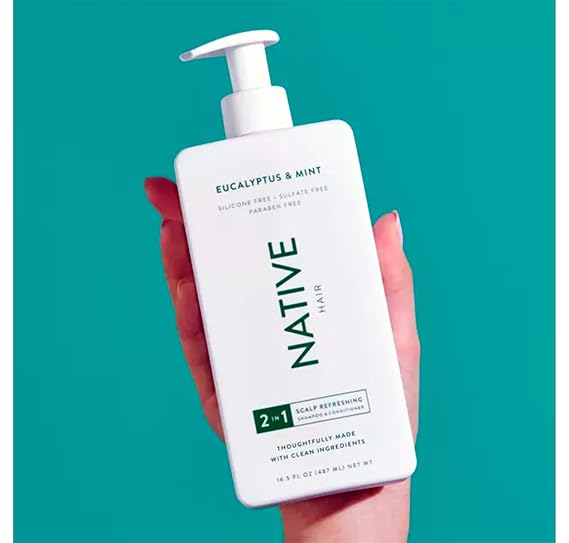 Scalp Refreshing 2 in 1 Eucalyptus & Mint Shampoo & Conditioner by Native