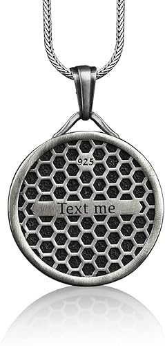 Miniatura 3 de BySilverStone Jewelry - Collar de medallón de plata esterlina hecho a mano de León salvaje, joyería del signo del zodiaco Leo, colgante de hombre