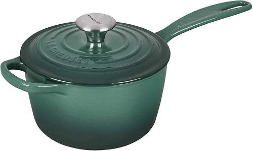 Miniatura 4 de Le Creuset Signature - Juego de 5 piezas de horno, cacerola y sartén holandés de hierro fundido esmaltado, Artichaut