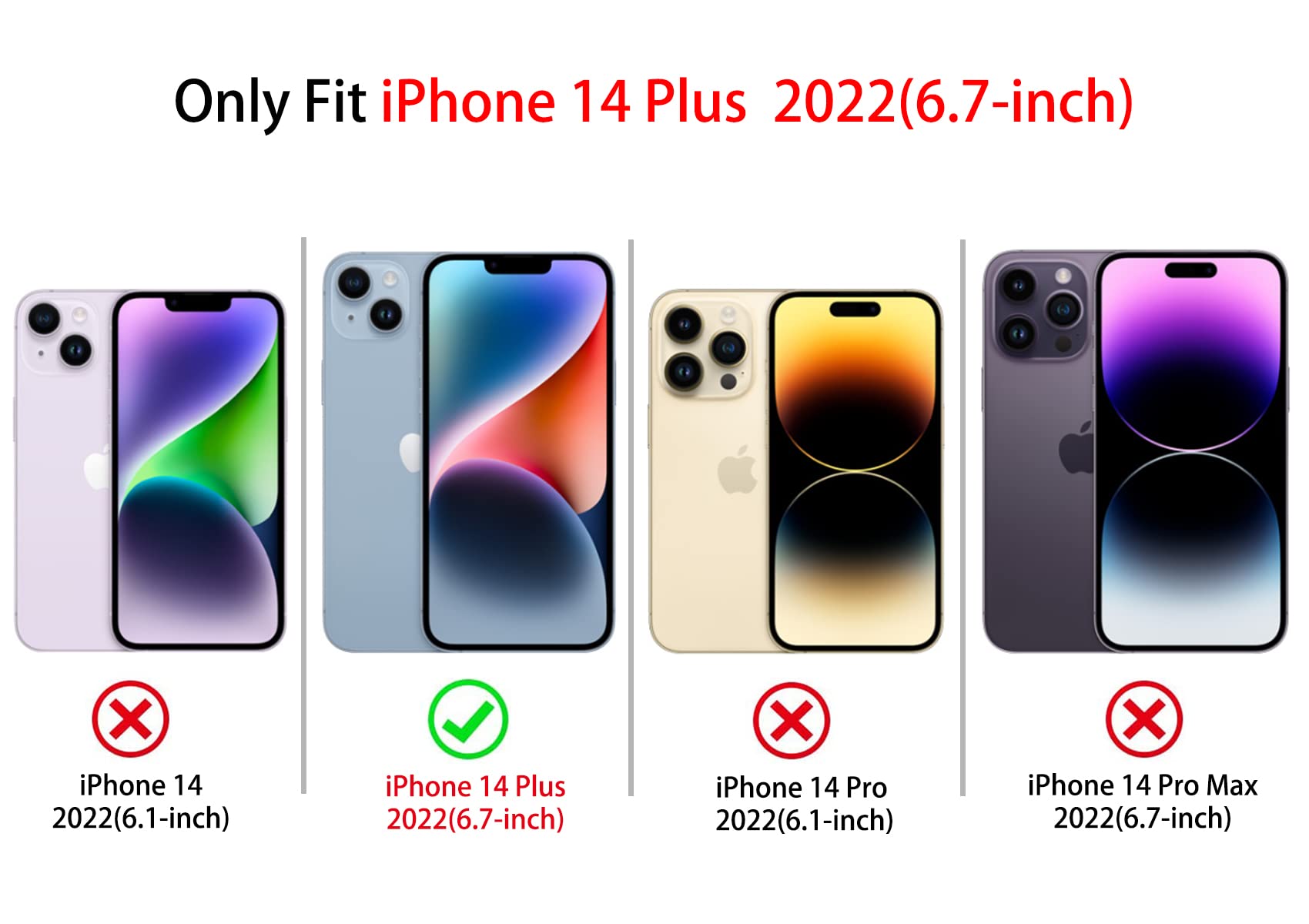 Amazon.com: NITITOP Compatible with iPhone 14 Plus Case Cute