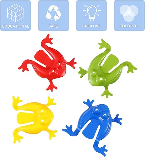 Miniatura 5 de Ranas saltadoras de juguete de rana saltarina, paquete de 12 juguetes de rana saltarina, juguetes divertidos para fiestas de salto para niños,