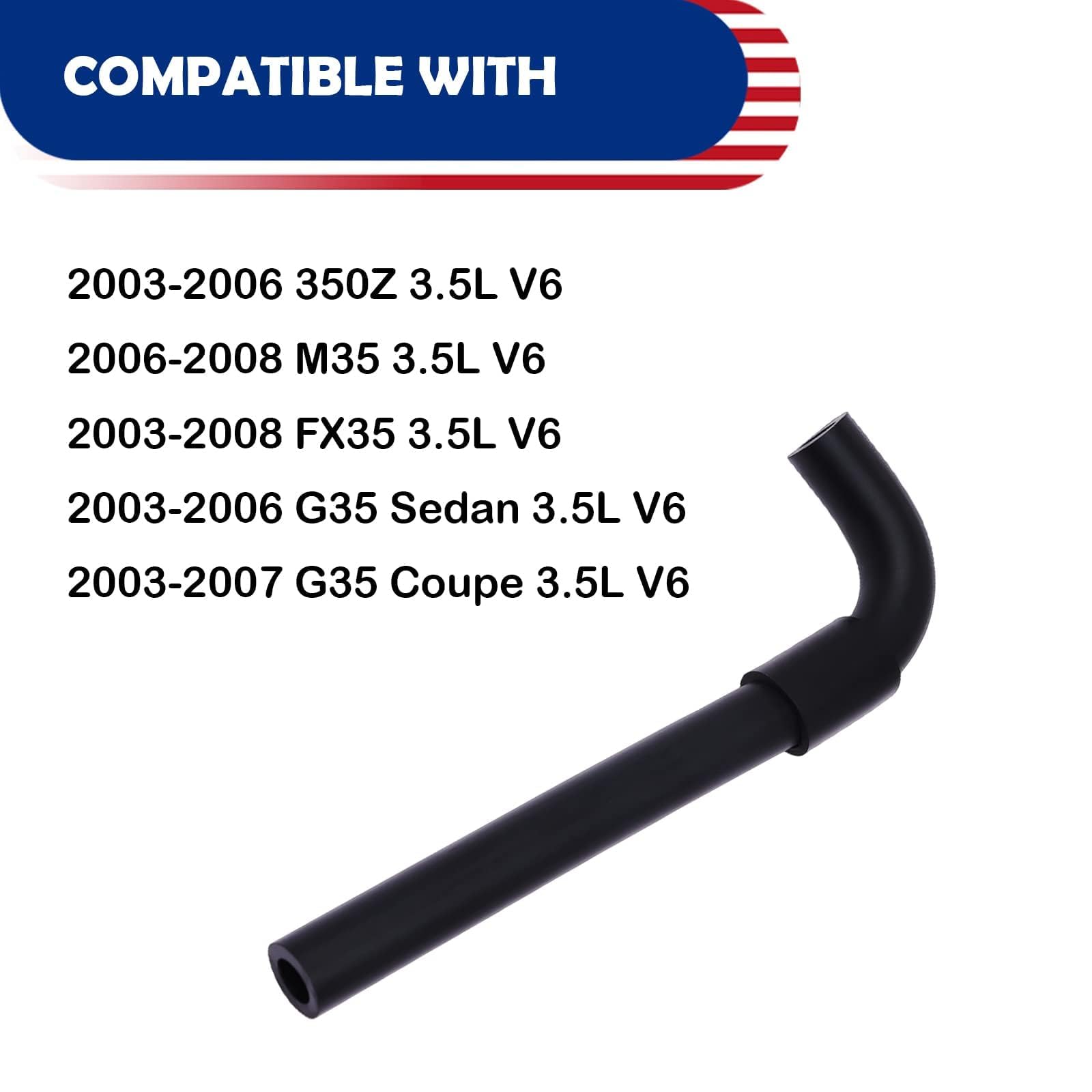 QUARKZMAN Kurbelgehäuseentlüftung Schlauch - PCV Schlauch Für Nissan 350Z 2003-2007