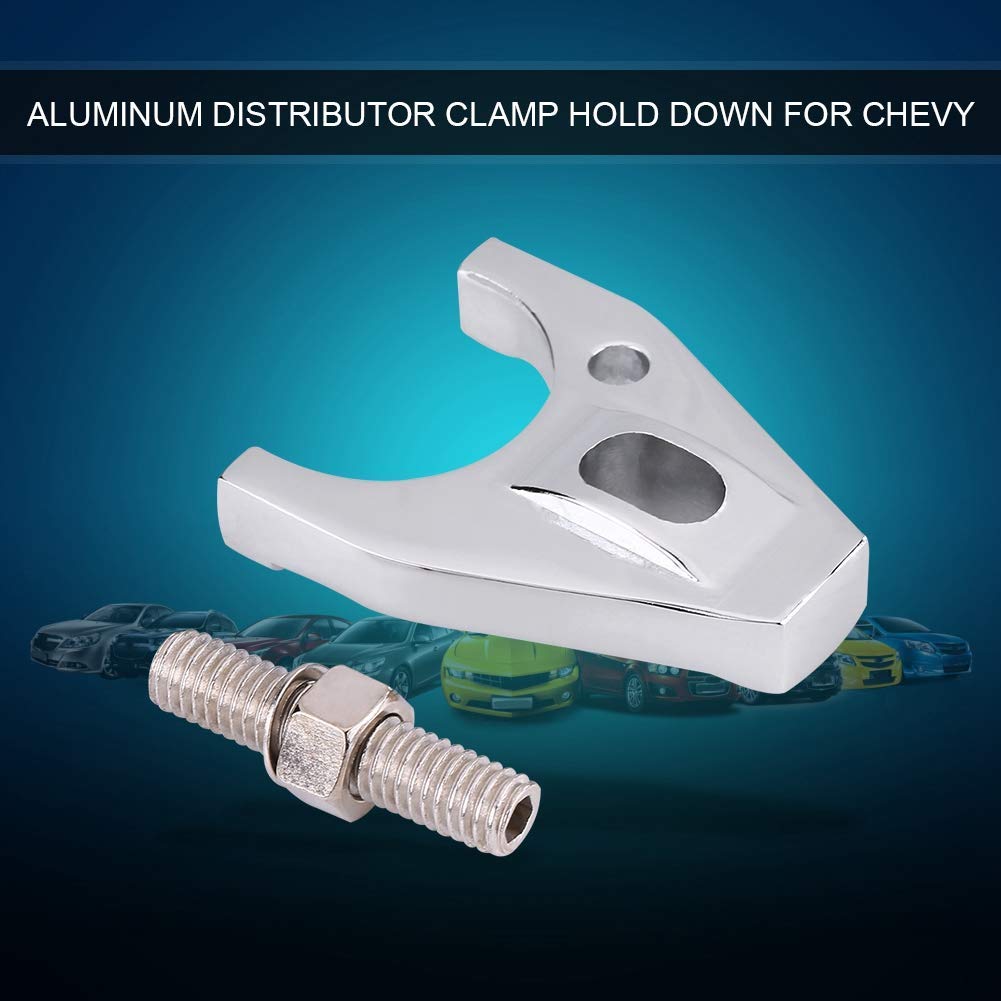 JEGS 40628 Billet Aluminum Distributor Hold-Down Clamp - Anodized Black, For Chevy Small/Big Block & 90° V6 - View #5