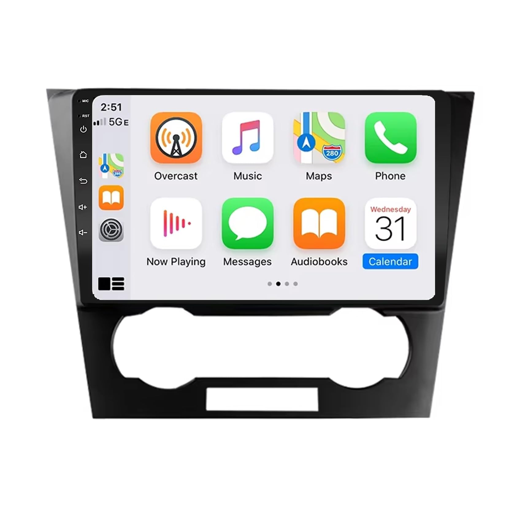 BCBSYCJP Car Radio with Wireless CarPlay Android Auto for Chevrolet Epica 2007-2012 9 Inch Stereo Mirror Link Bluetooth with Android Auto Carplay Wireless WIFI FM GPS,8 Core 4+64G