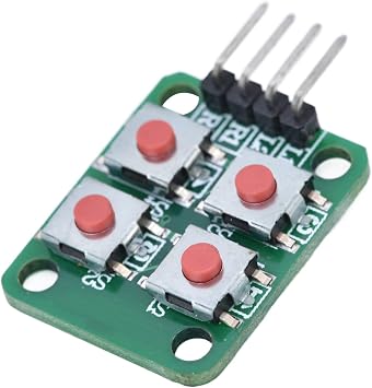 5PCS Array Keyboard Module 2x2 Scan Buttons Keyboard Module 4 Keypad Module Push Button Switch Module for Electrical Control