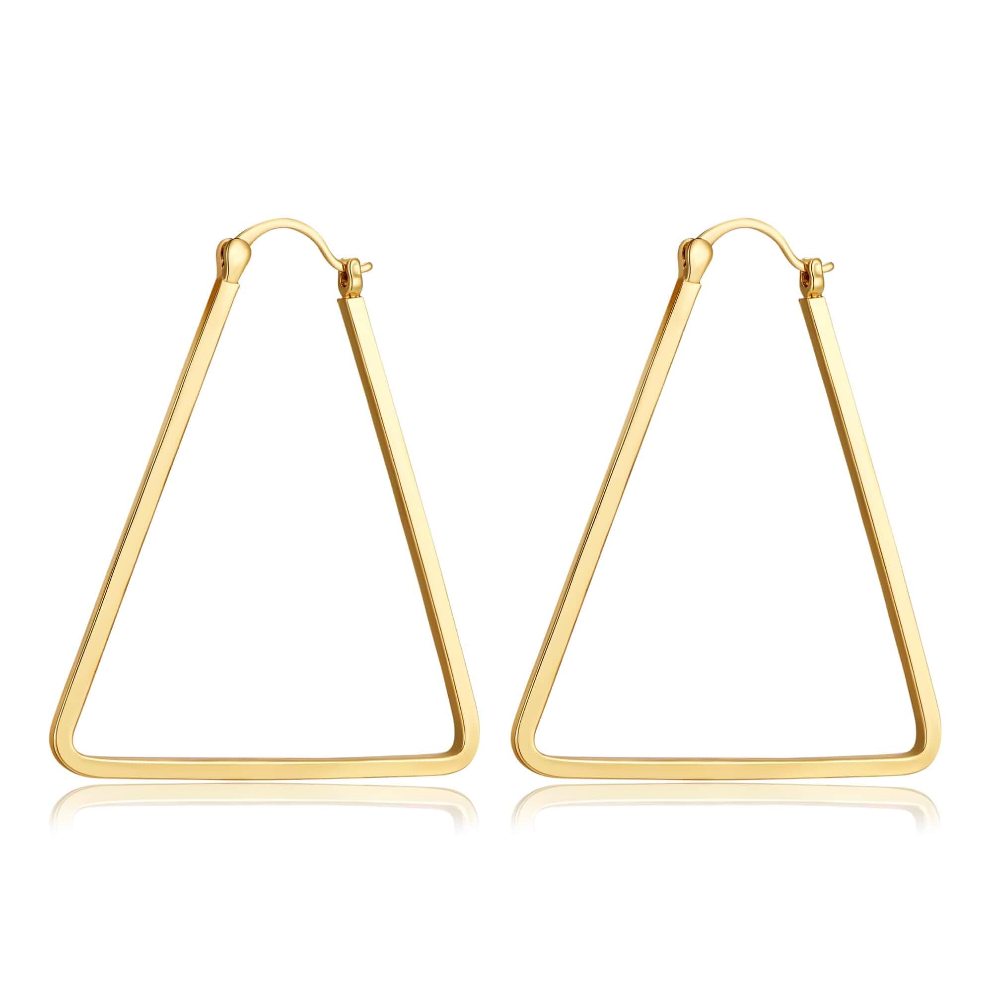 Large Hoop Earrings for Women Chunky Statement Hoop Earrings Vintage Y2k 80s 90s Trendy Hoops