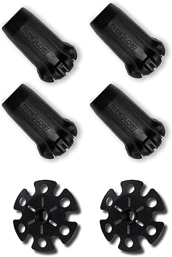 Vista 9 de Trekology Trekking Pole Accessory Set – Bundle Tips for Concrete & Flat Roads – Durable Replacement Tips for Hiking Poles, Walking Sticks & Trekking