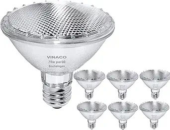 Par30 Short Neck Halogen Bulbs 6pc 75W 120V