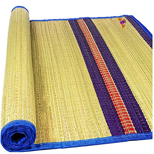 Natural Korai Multi Purpose Floor Mat / 4 X 6 ft/Blue