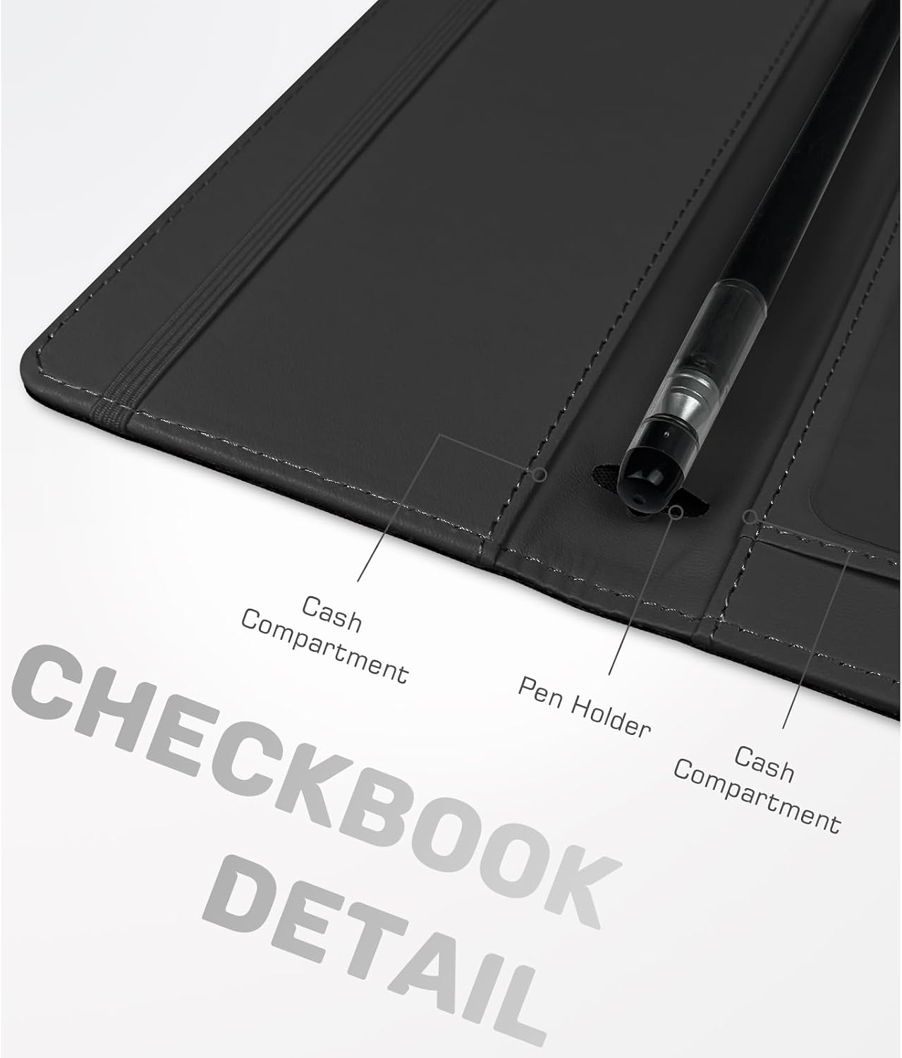 Checkbook Cover for Personal, PU Leather for Women men (Inspirational) image 5