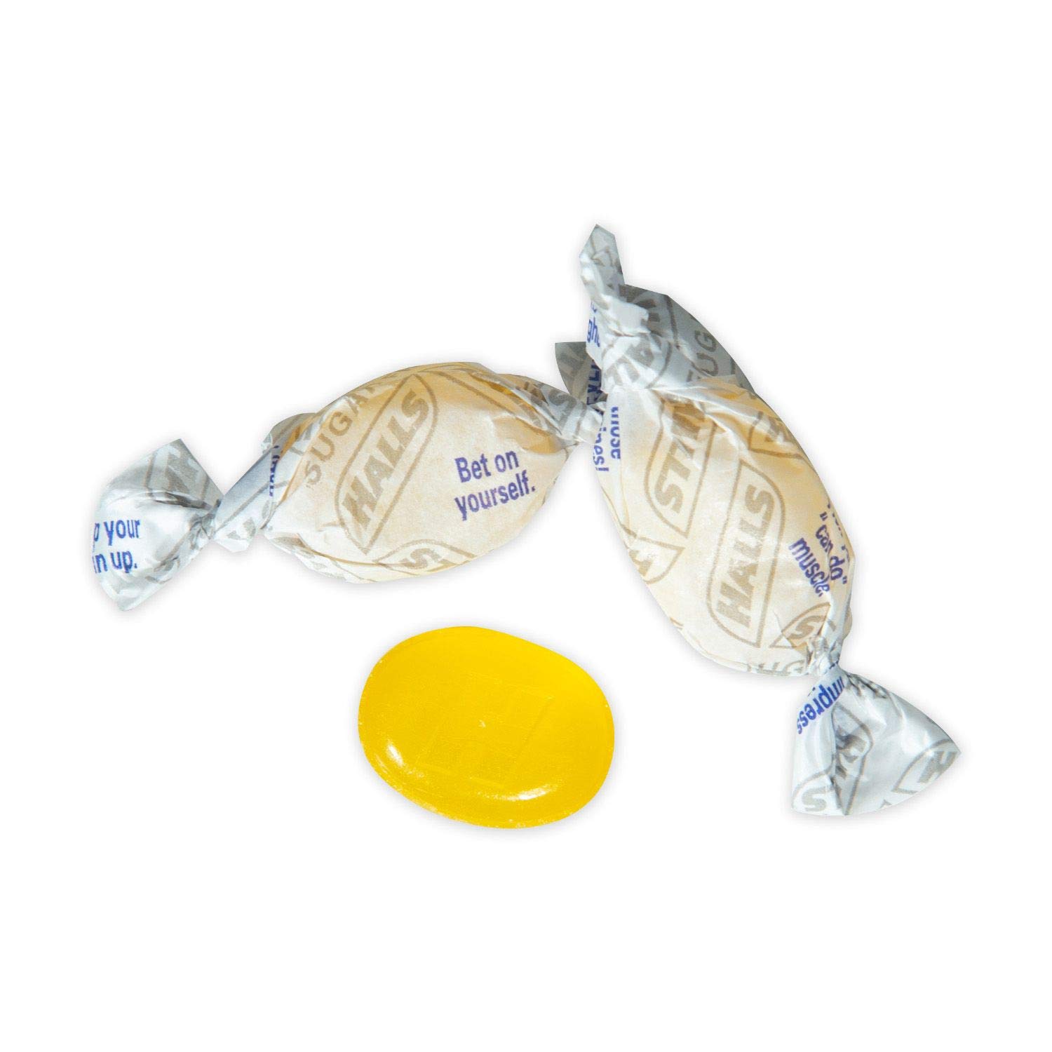 HALLS Sugar Free Honey Lemon Flavor Cough Drops, 1 Bag (180 Total Drops