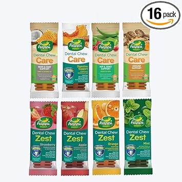 Happi Doggy Dental Chew Combo of 8 (16)