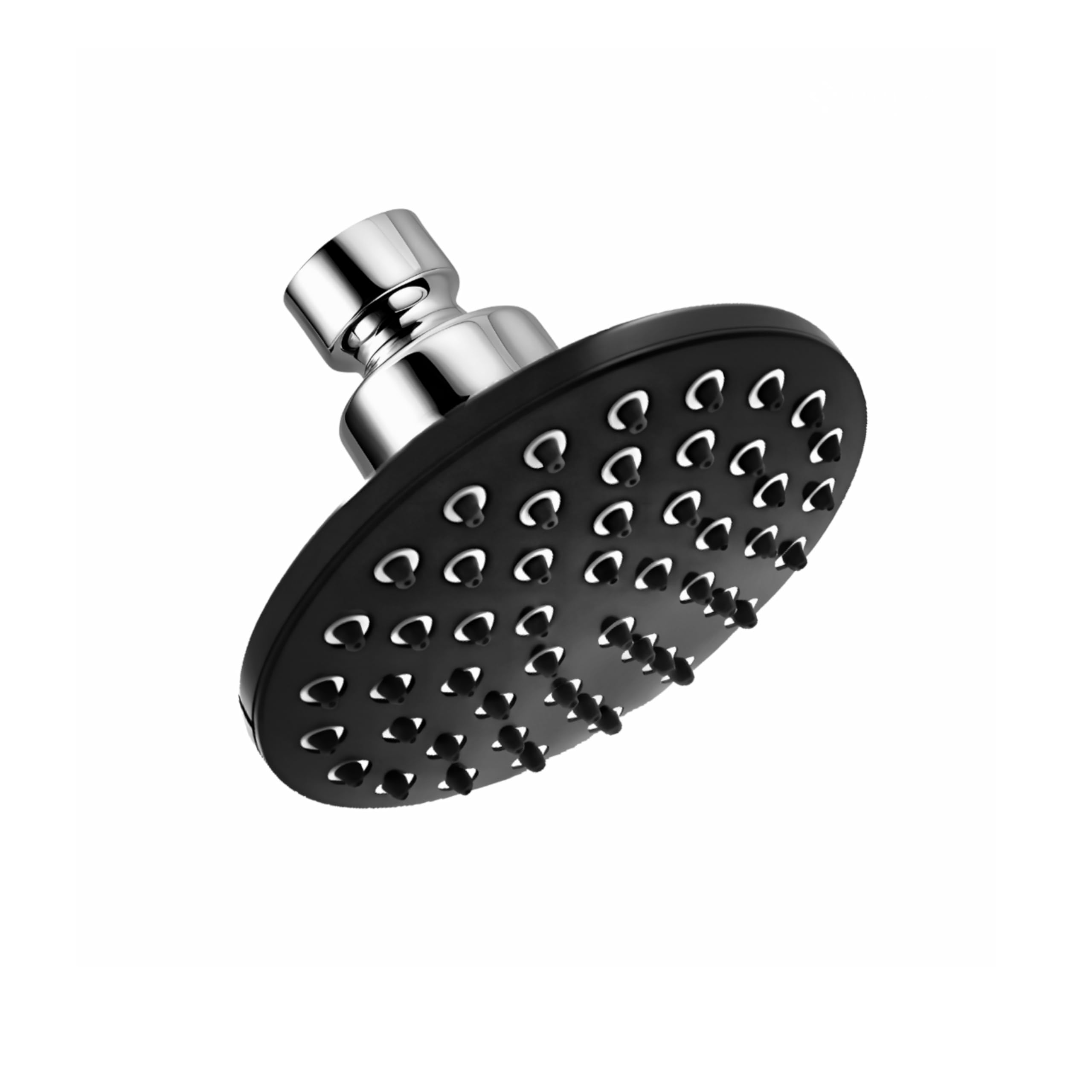 ENICET 5 Inch Overhead Round Shape Shower Head only, Rain Flow Overhead Shower Without Arm, Round Shower for Bathroom, Chrome Finish (Black) AE151 (B0CRC3GRKW) Amazon Price History, Amazon Price Tracker