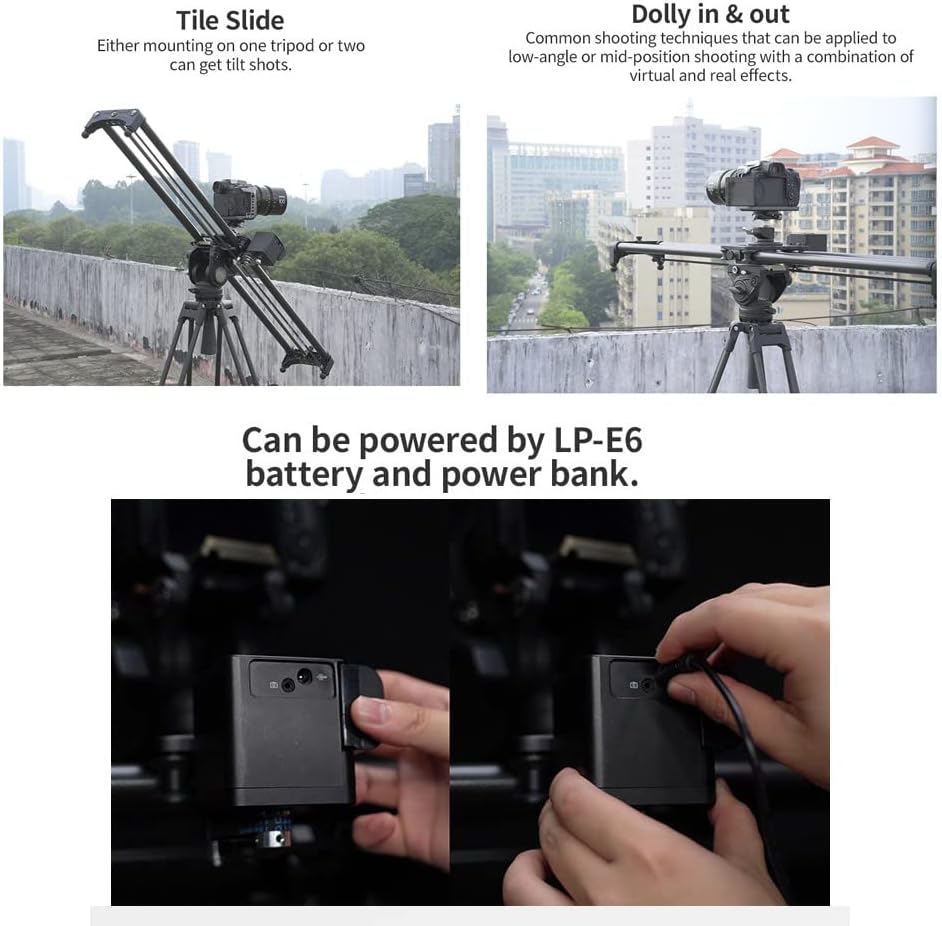 Hot Dog SE Motorized Camera Slider 80cm with App Control,Switch Multiple Modes,Compatible with Zhiyun stabilizers and DJI Ronin-S,RS2
