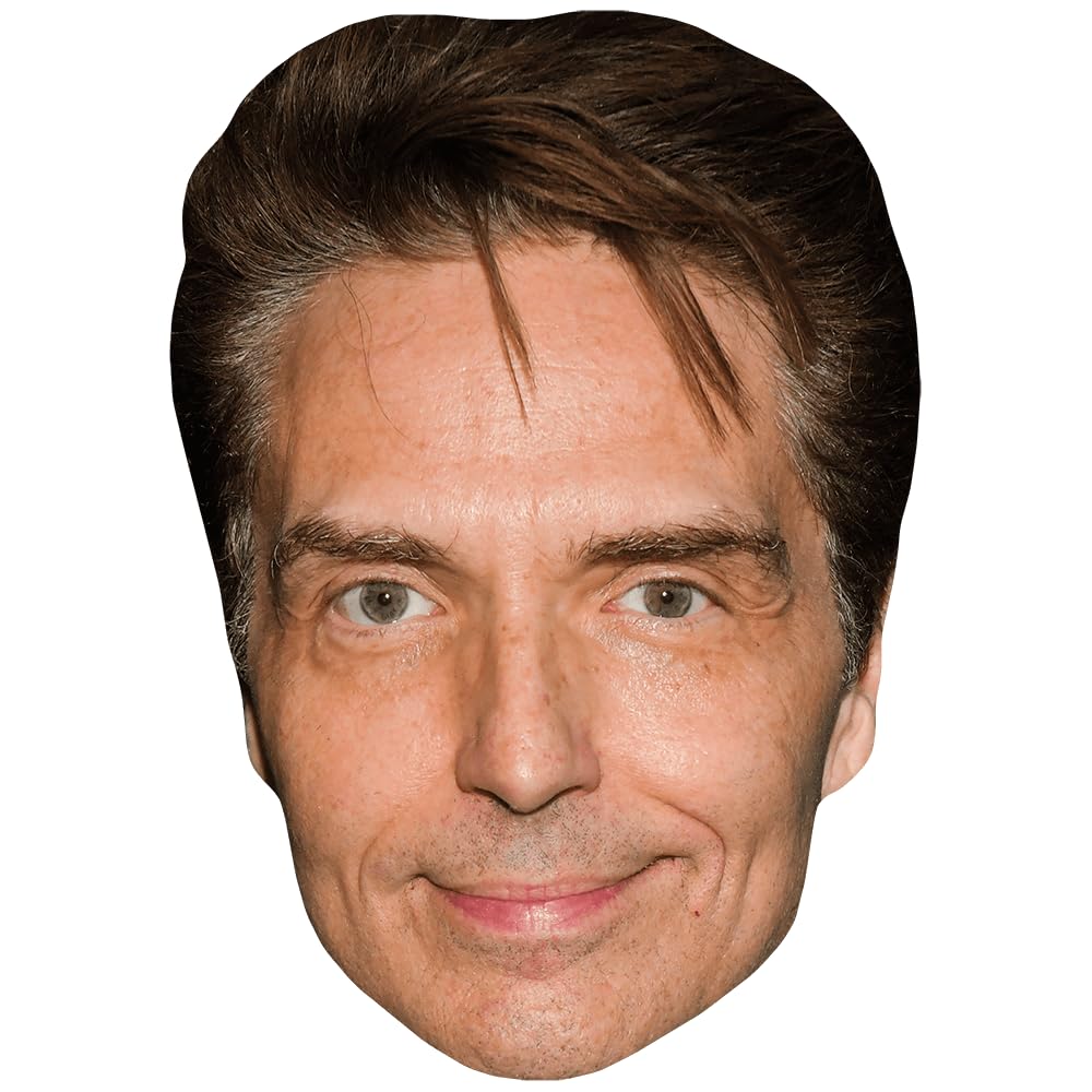 Celebrity Cutouts Lifelike Richard Marx (Smile) Celebrity Mask, Flat Card Face, Fancy Dress Mask