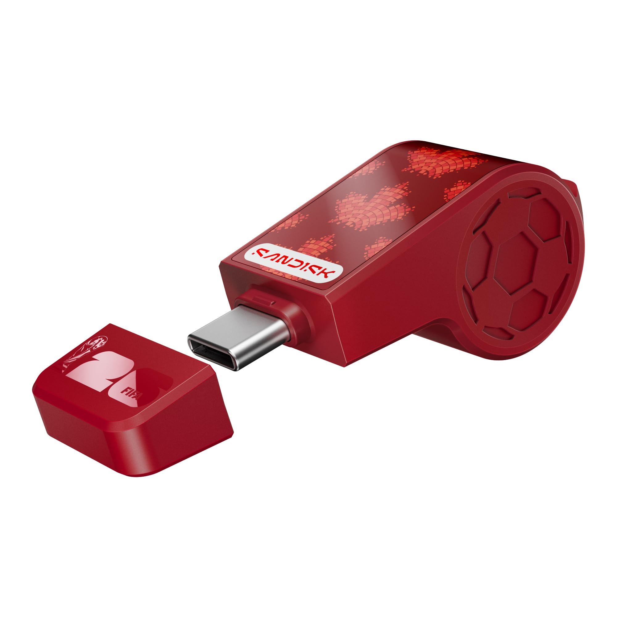 SANDISK 128GB USB-C Flash Drive, FIFA World Cup 2026 Edition - Red Canada