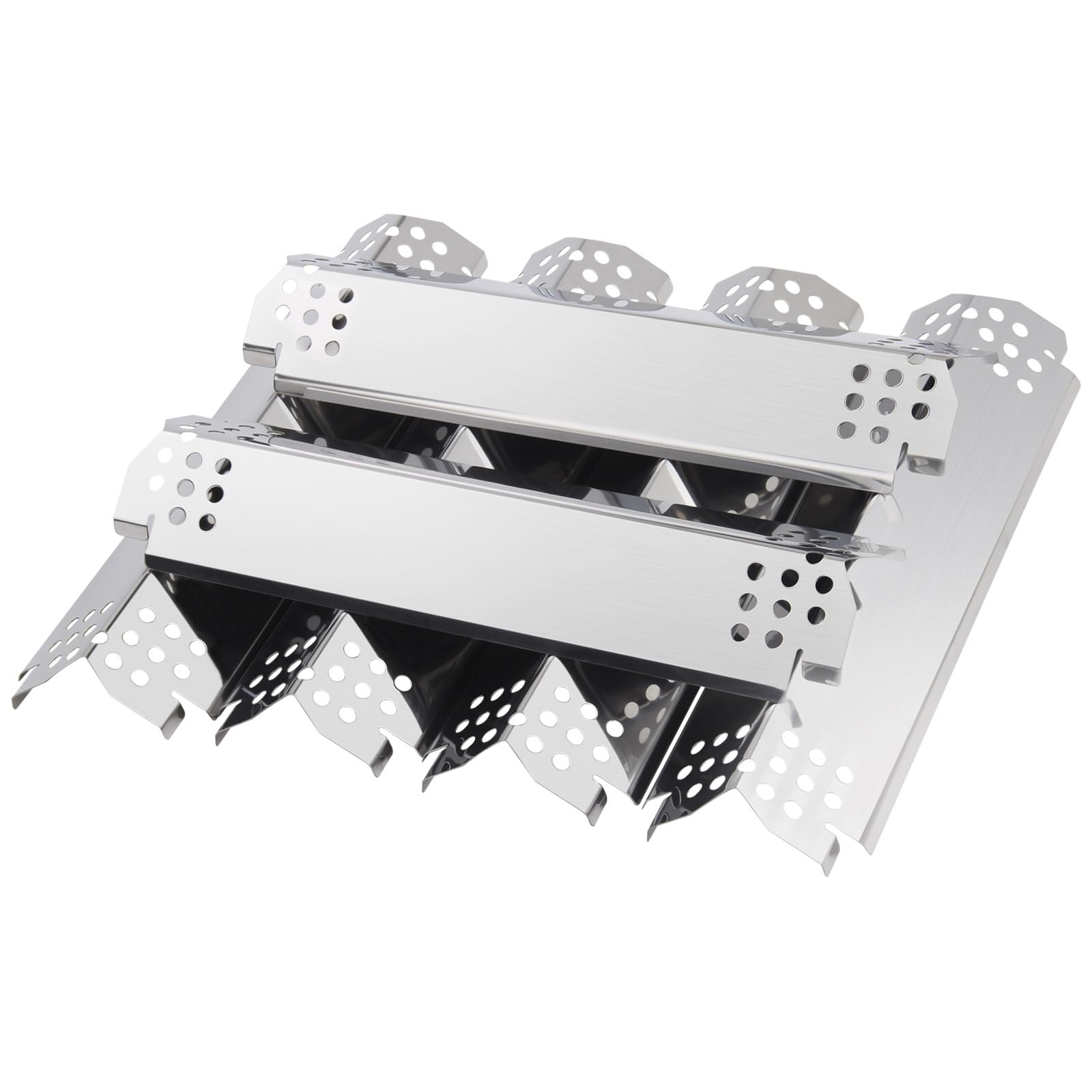 Barbqtime Grill Heat Plates Replacement Parts for Nexgrill, Stainless Steel Heat Tents for Home Depot Nexgrill 6 Burner Gas Grill, 14.6" Flame Cover Replacement Parts for Nexgrill 720-0896B