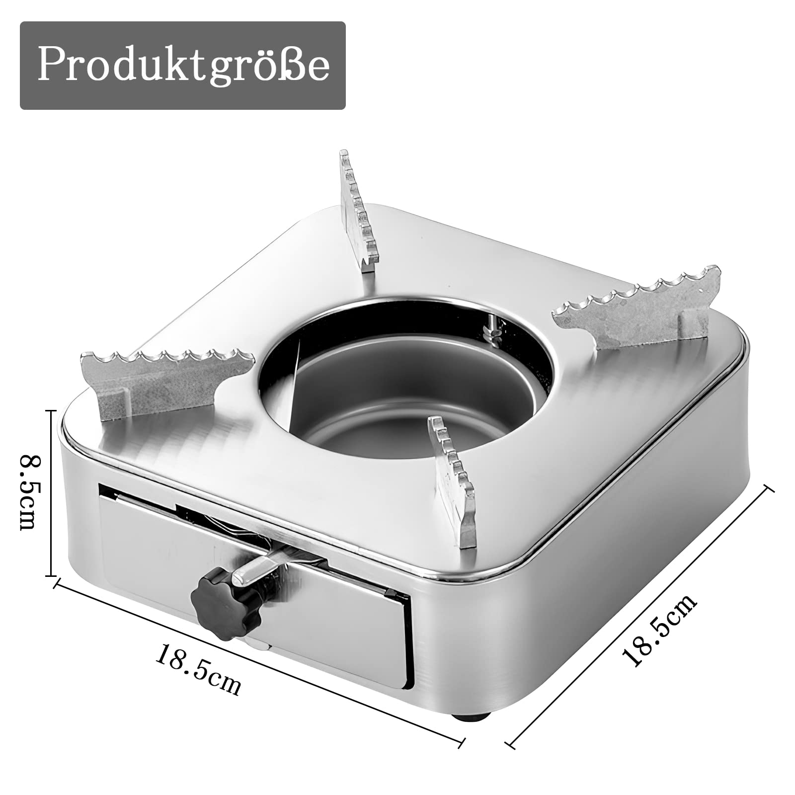 Stufa Ad Alcool Portatile - Acciaio Inox, Per Campeggio, Fonduta E Picnic - Foto 12