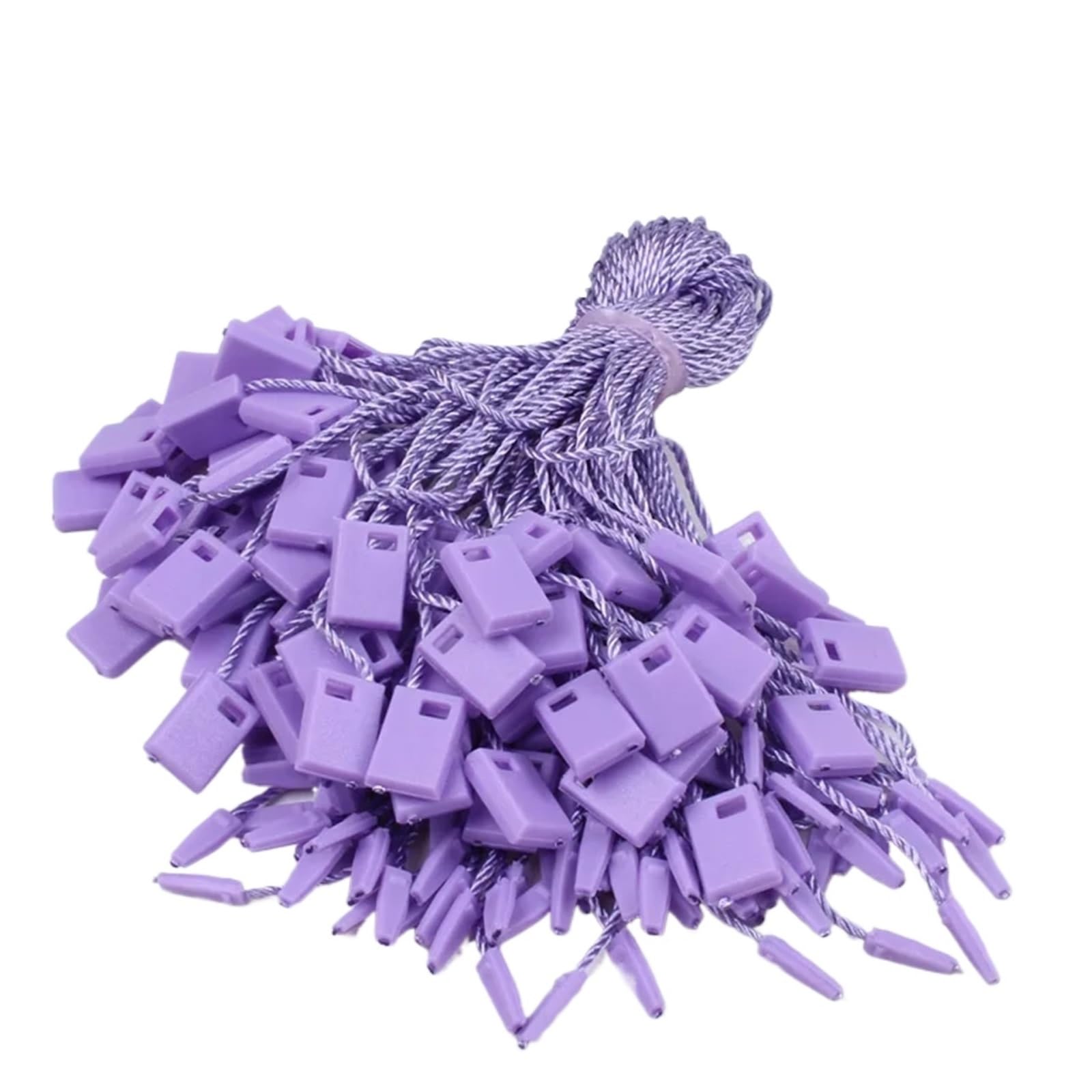 1000 szt. 17 cm etykieta zabezpieczająca wieszak na etykiety plastikowe zatrzaskowe zatrzaski zapięcia zamki pętelkowe ubrania torby akcesoria (fioletowe)