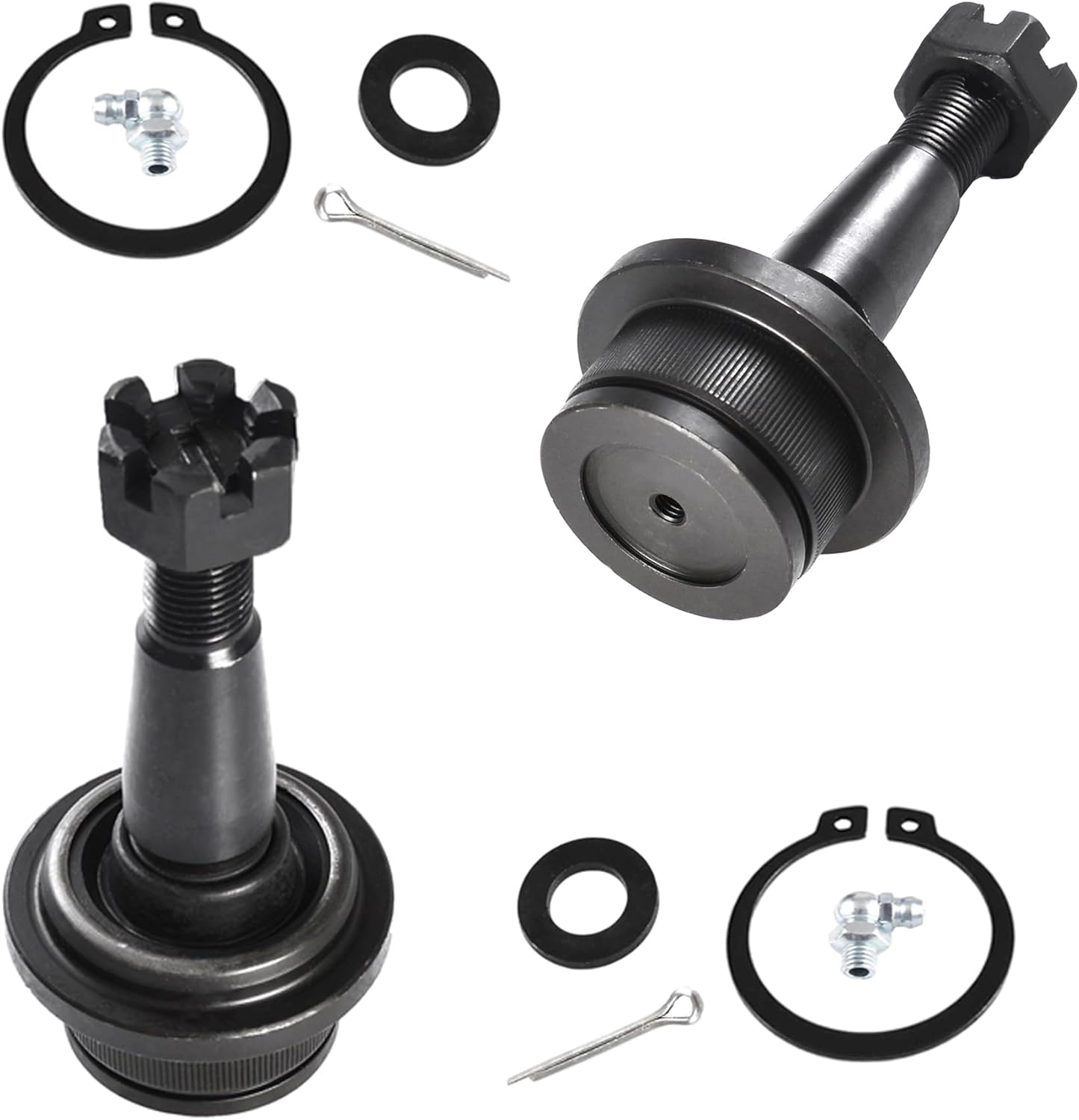 10pcs 2WD Suspension Kit for Dodge Ram 1500 2006-2008, Front Upper Control Arms and Lower Ball Joints Assembly Sway Bar Links Inner and Outer Tie Rod Ends