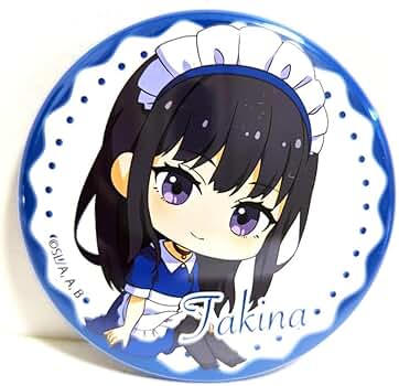 リコリス・リコイル Antique Cafe 井ノ上たきな　等身缶バッチ リコリス・リコイル Antique Cafe 井ノ上たきな 等身缶バッチ