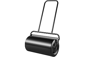 VEVOR Lawn Roller 13 Gallon Heavy Duty Steel w/ Easy-Turn Plug, U-Shaped Handle