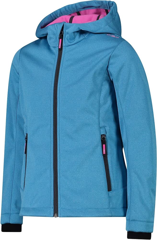 CMP Giacca In Softshell Melange Da Bambini Con Cappuccio Fisso Giacca in Softshell Melange da bambini con cappuccio fisso Unisex - Bambini e ragazzi