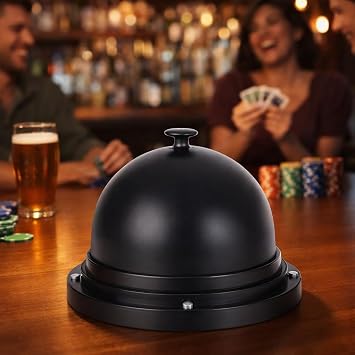 Alomejor Automatic Dice Cup with Electric Roller, Transparent Base for Bar Games, Dice Holder for Party Pub Entertainment