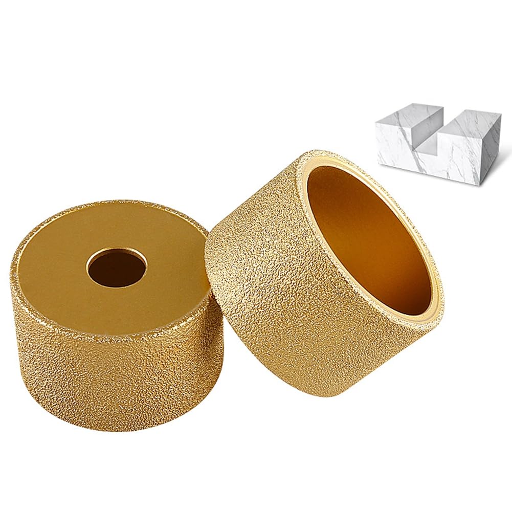 5-50 MM Brazing Parallel Diamond Edge Profile Grinding Wheel Vacuum Parallel-Shaped Demi-bullnose Edge Profile Grinding Disc (50mm)