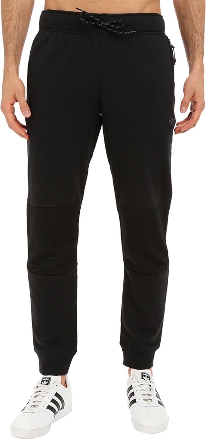 Adidas OriginalsメンズSport Luxe MOTO JOGGER PANT US サイズ: LG カラー: ブラッ
